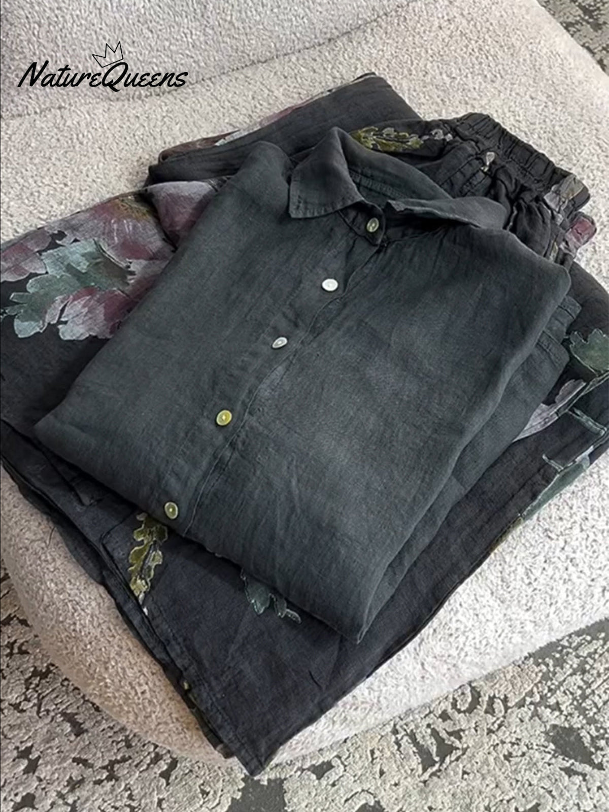 Women's Cotton and Linen Casual Shirt
