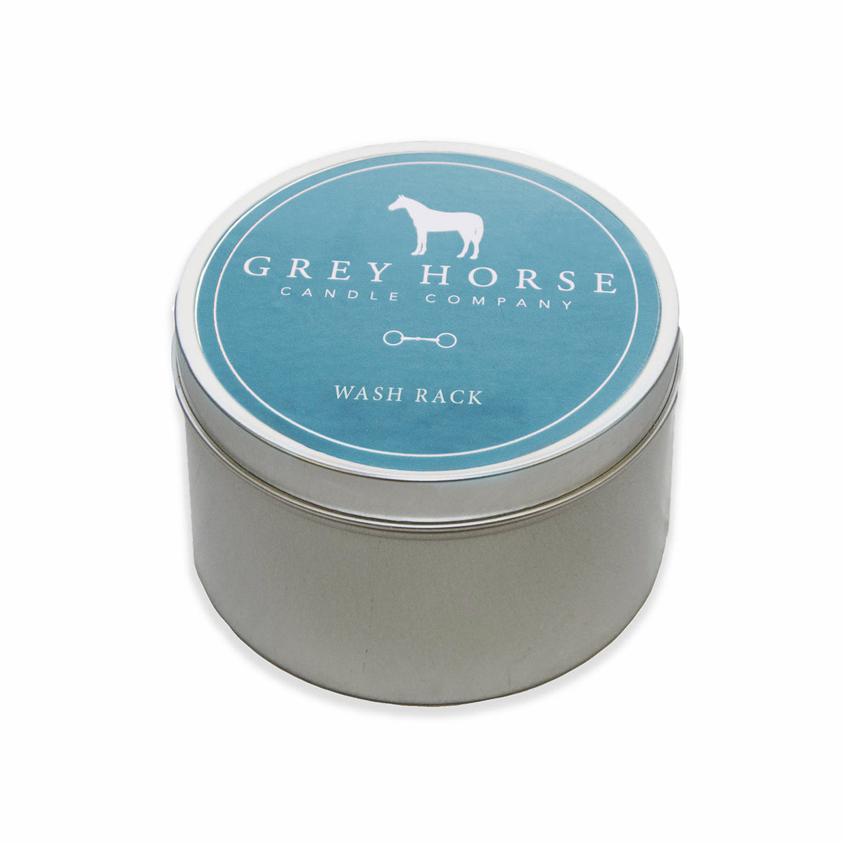 Grey Horse Candle Tin
