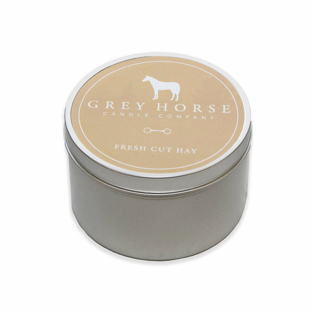 Grey Horse Candle Tin
