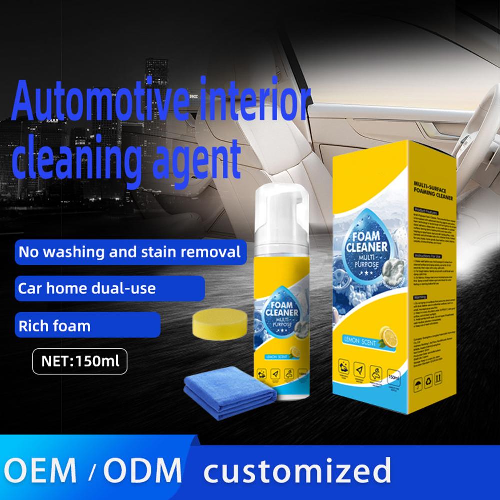 4-in-1 Multi-Enzyme Foaming Cleaner — A Multi-Purpose Deep Cleaning Spray Suitable for Car Interiors, Kitchen Grease, Bathroom Tiles, and Sofa Fabrics.